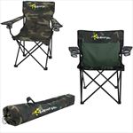 HH7050C Camouflage Folding Chair With Carrying Bag And Custom Imprinted